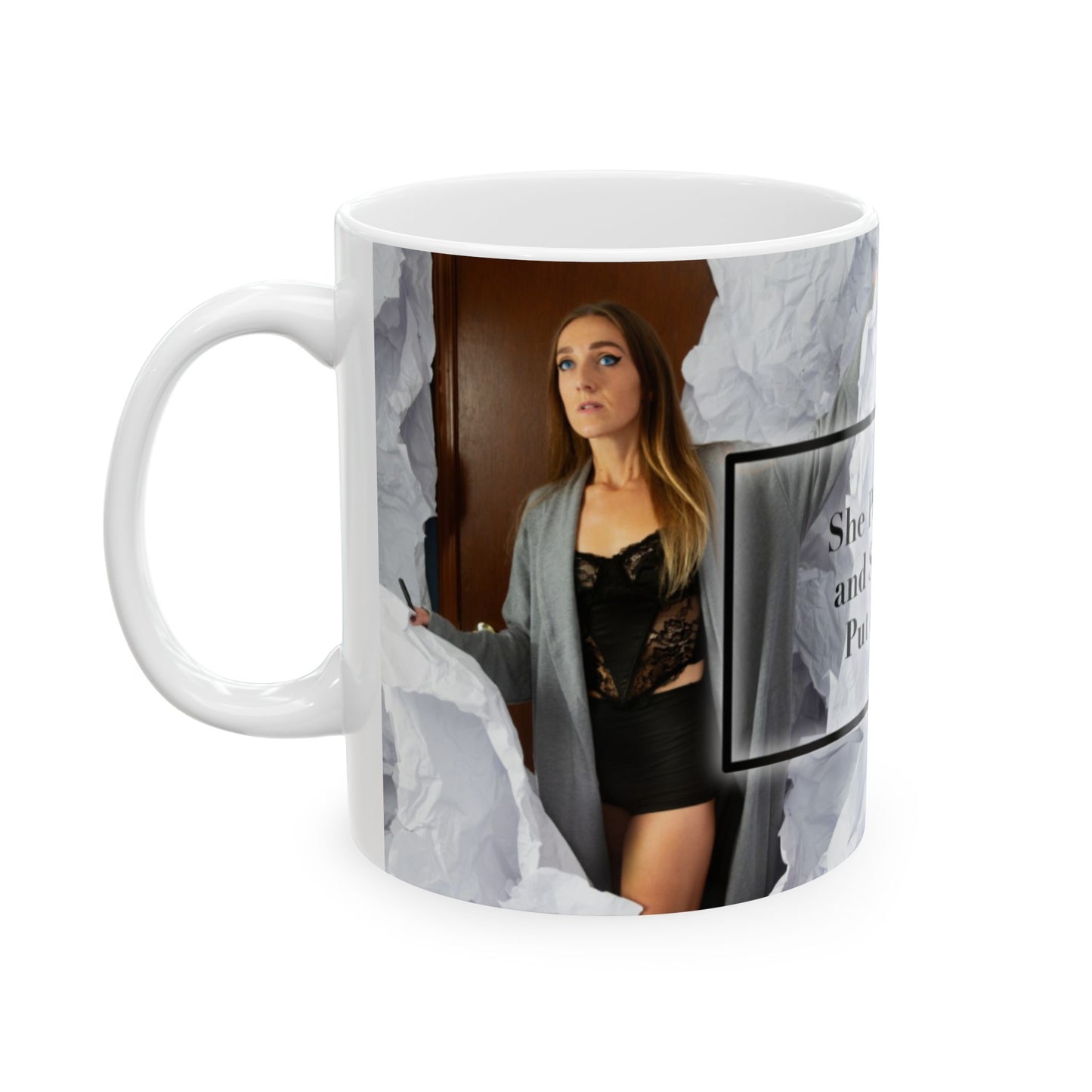 The Official "She Picks it Up And She Can't Put it Down" Mug